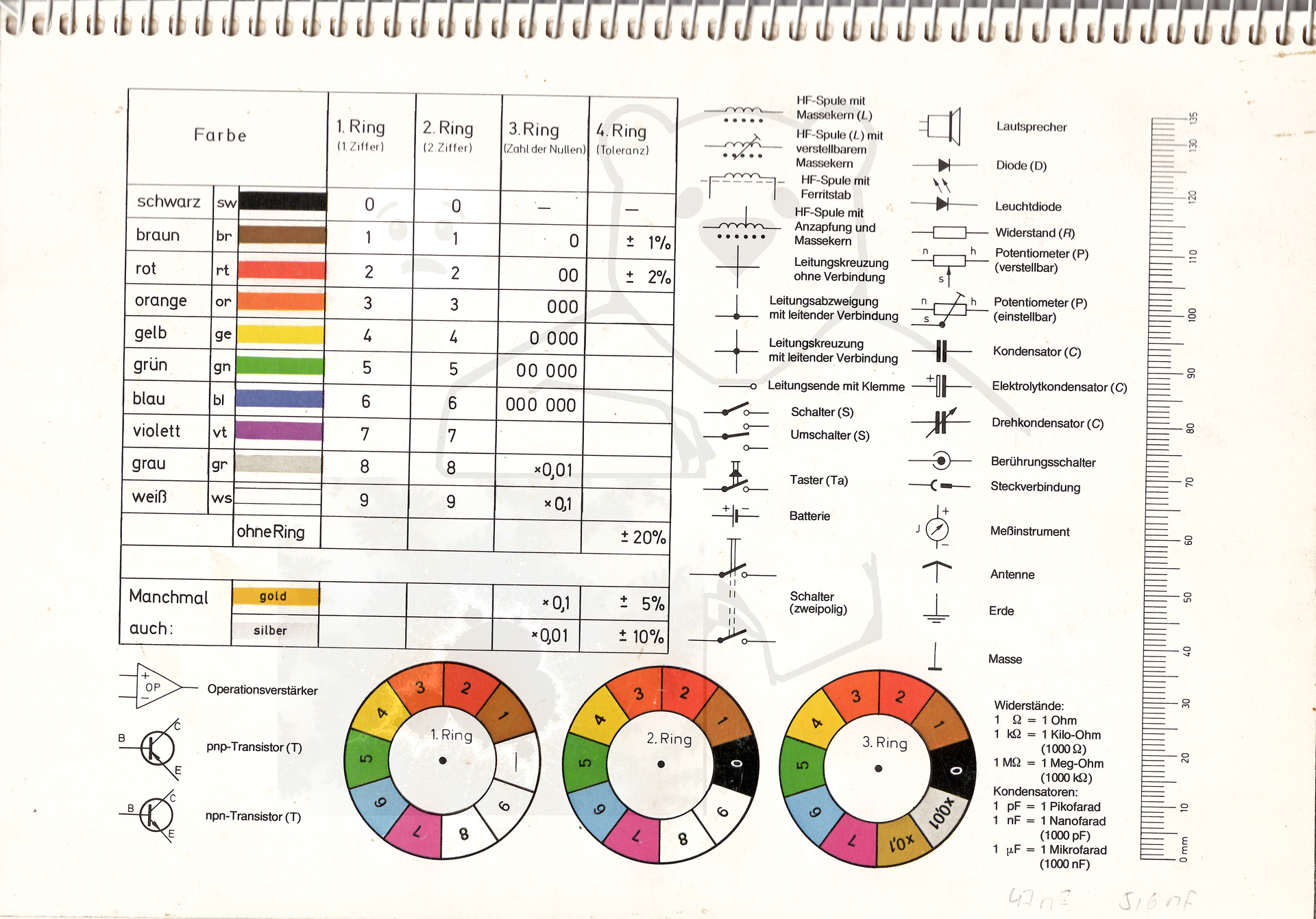 Kosmos Elektronik Labor E200 Handbuch Rückseite